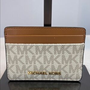 Michael Kors Women's Jet Set Card Holder wallet